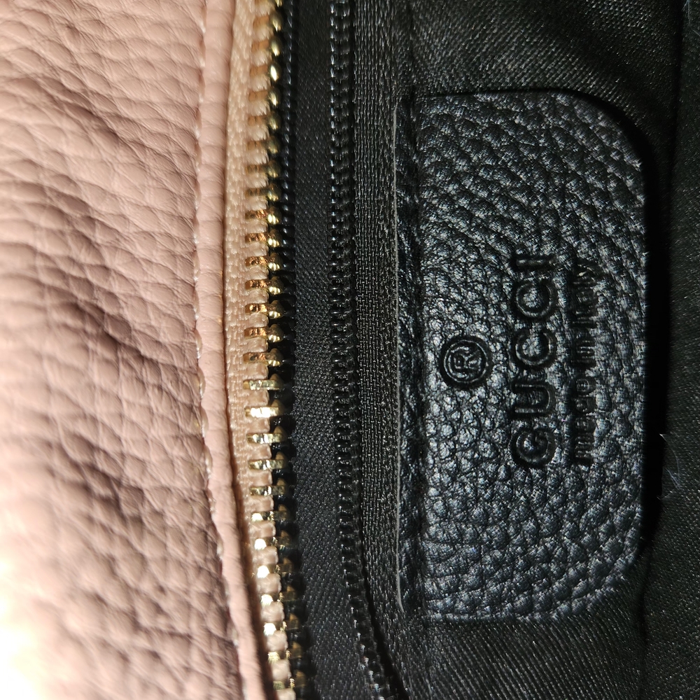 Pink Textured Bag with Pebbled Surface